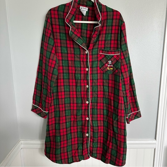 Disney Parks Pajamas Winter Mickey Mouse Plaid - Picture 2 of 8